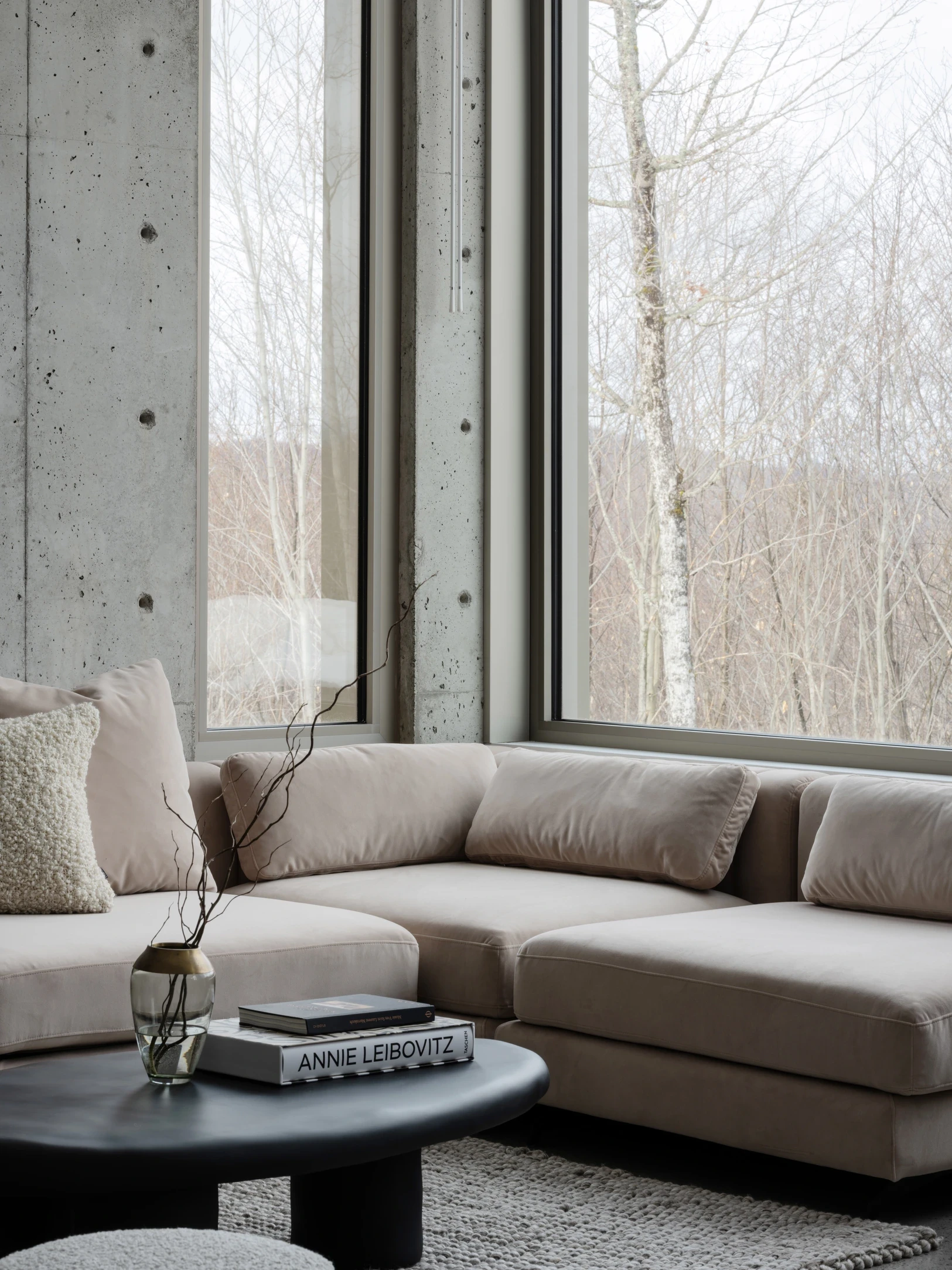 White wave crests on black sand beach