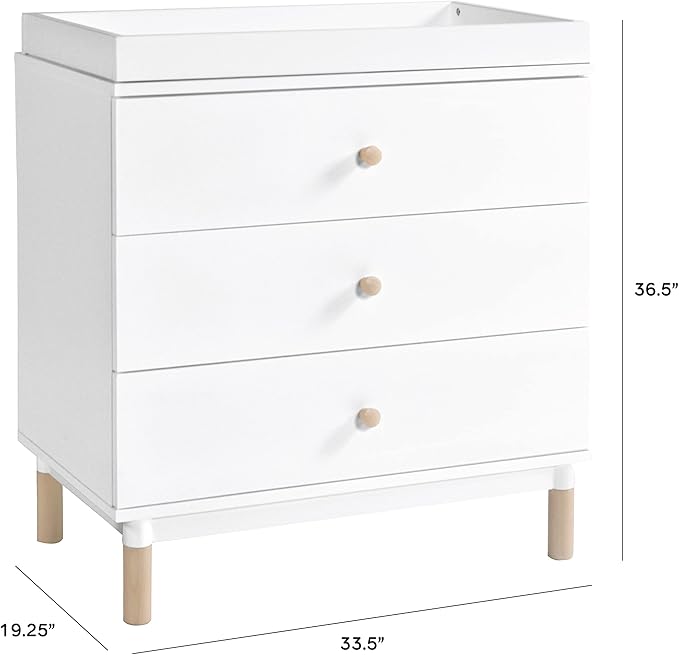 Elegant babyletto gelato dresser with ample storage space and a timeless design.