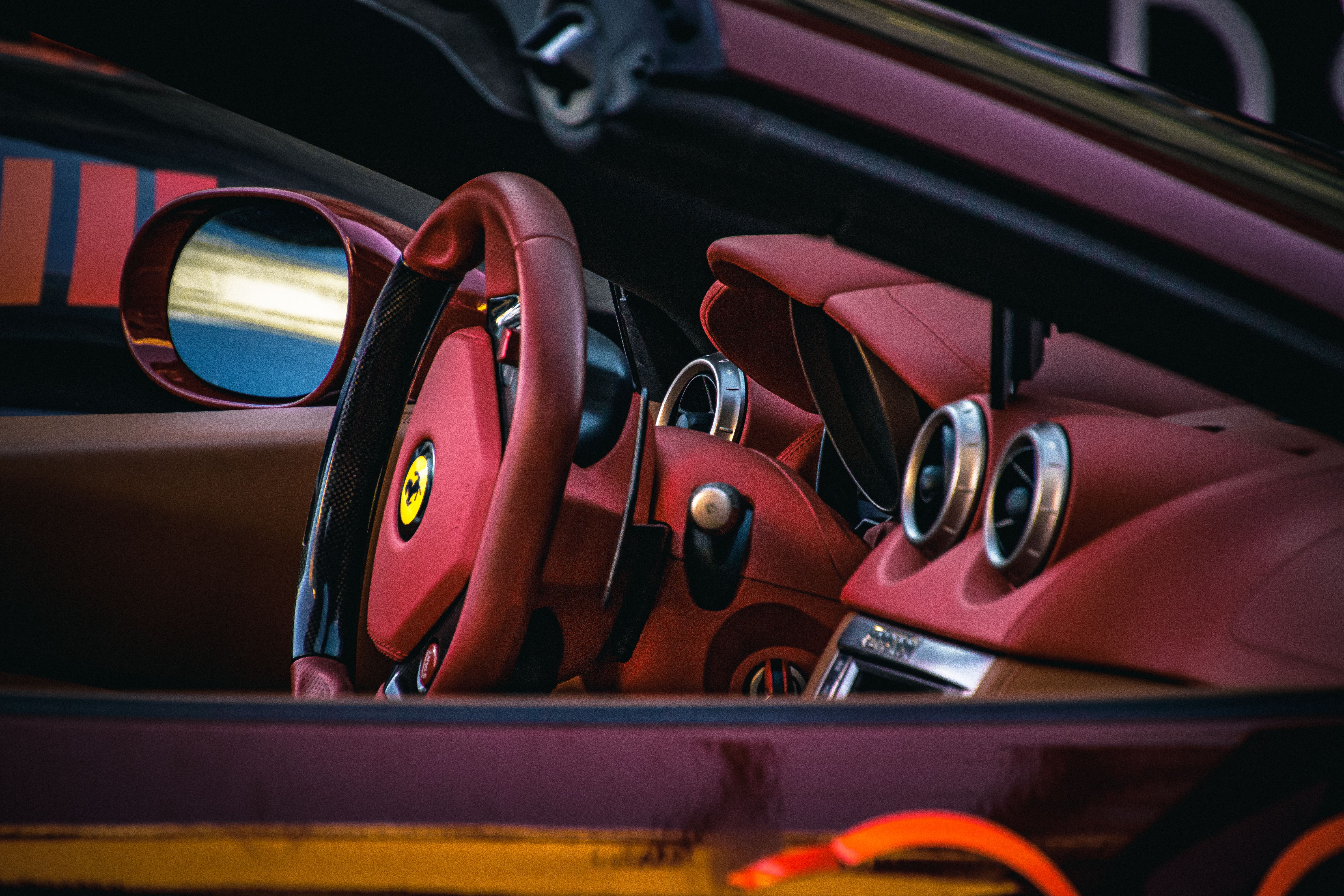 car interior red