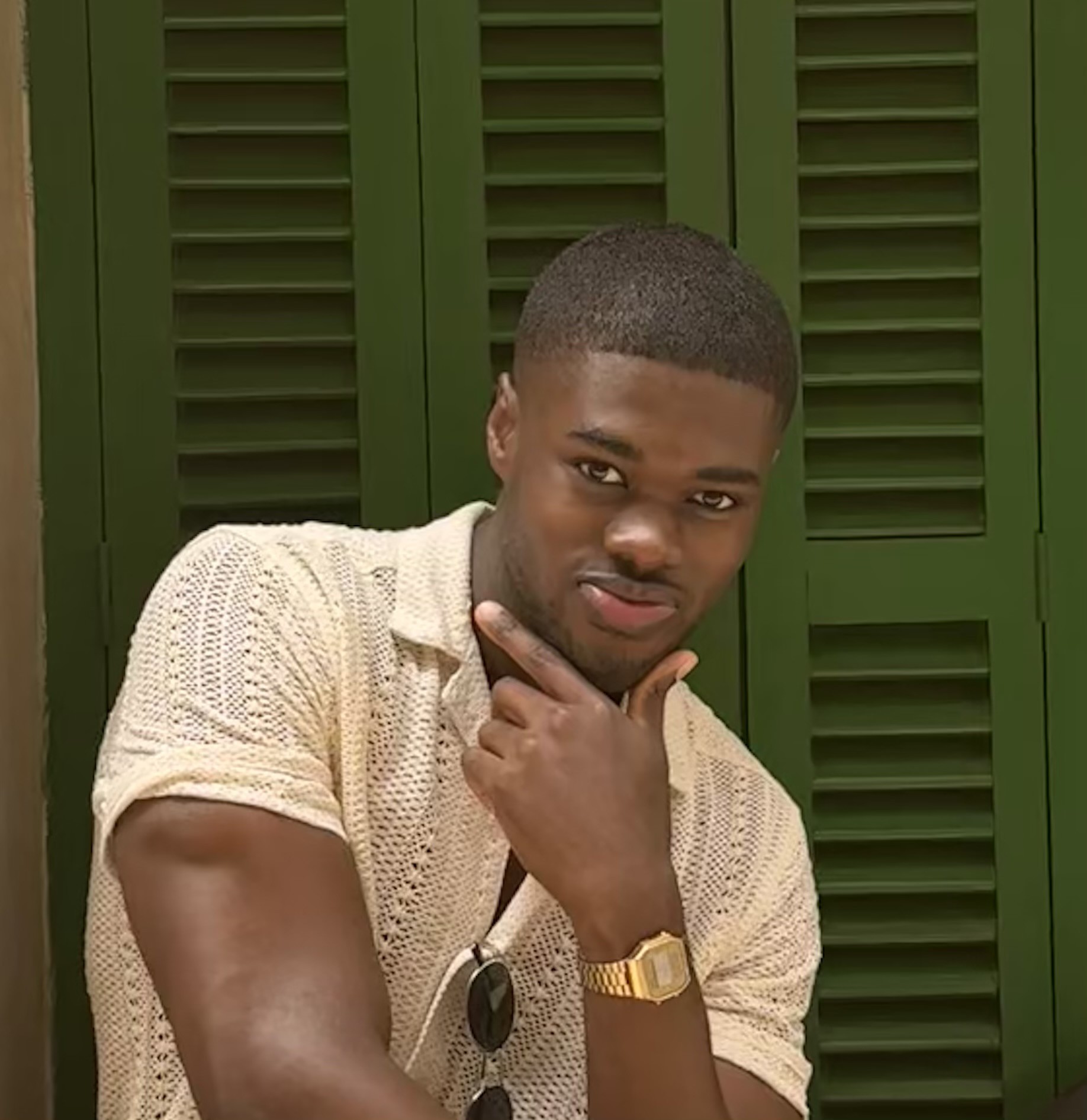 Portrait of portfolio creator – front view