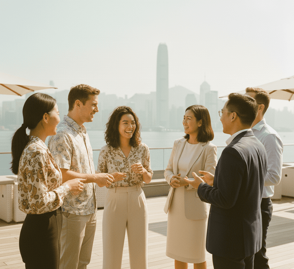 Exterior view of the Royal Hong Kong Club, the primary host venue for Genesis Festival.