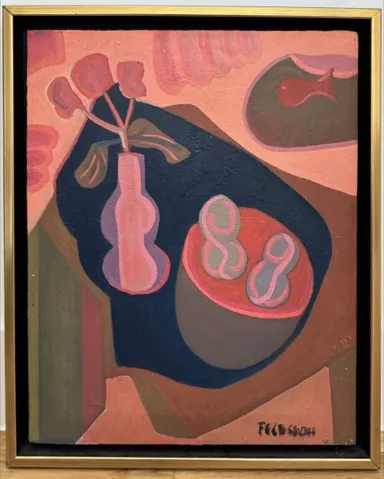 'Marriage Dinner' by Ben Feldshuh, oil painting