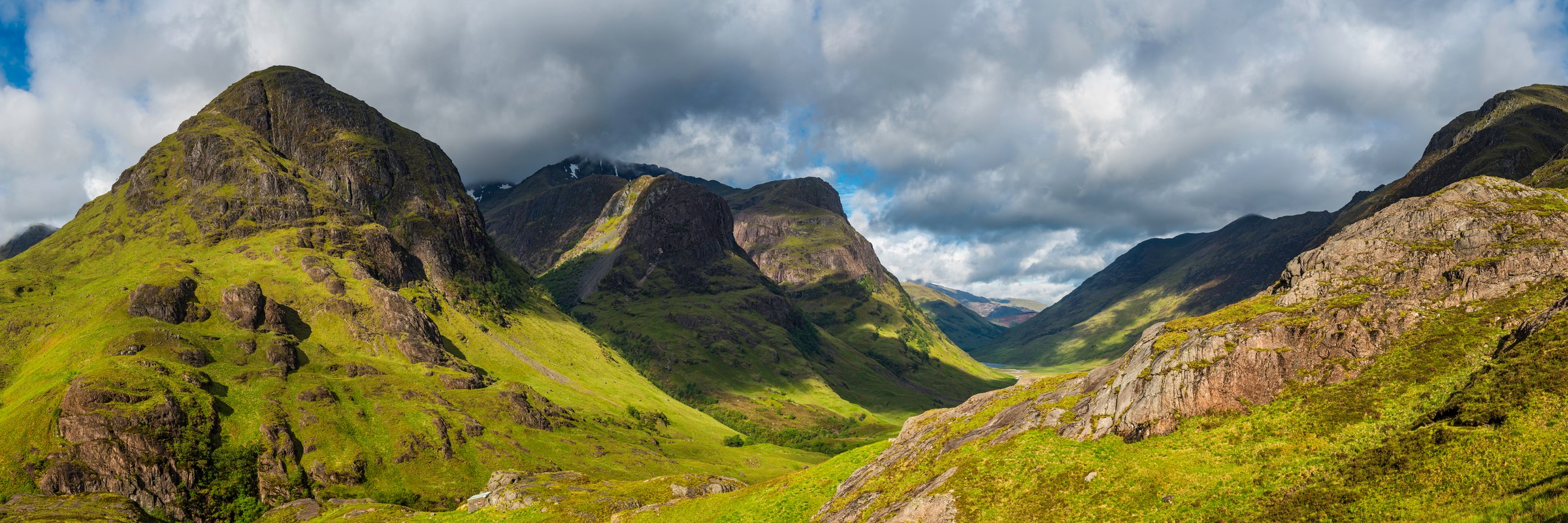 Mountain landscape in Glencoe in the Scottish Highlands