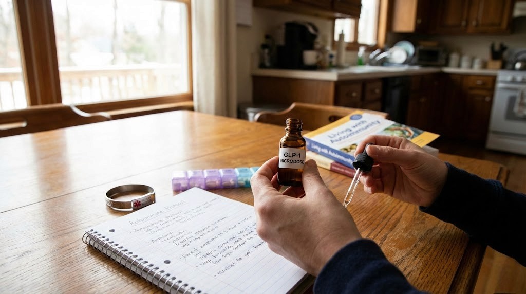 Microdosing GLP-1 for autoimmune conditions