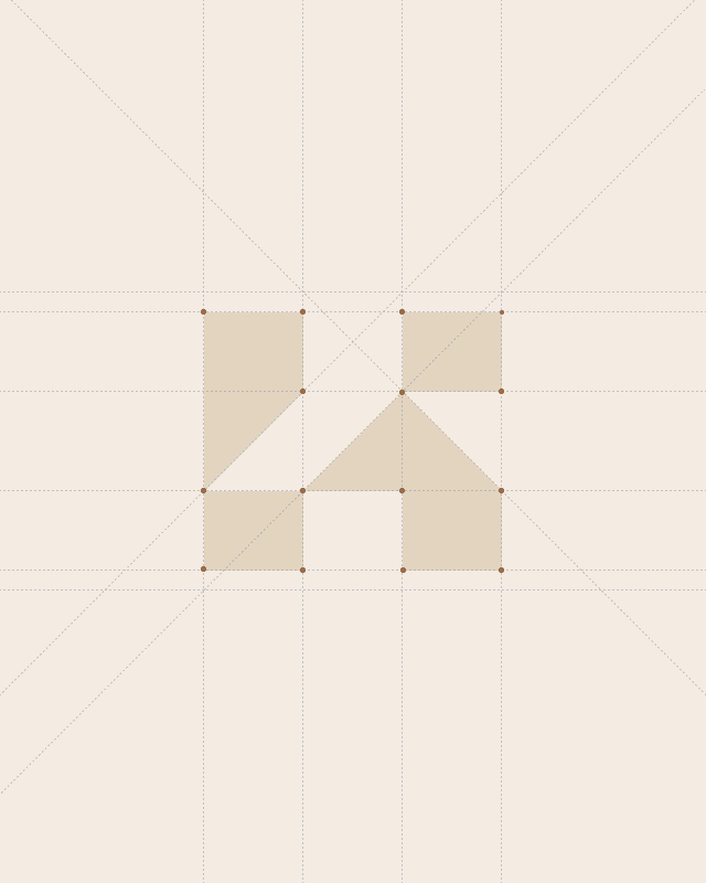 Homco logo construction — modular H logomark on Swiss grid, logo design for construction brand