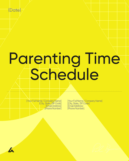 Parenting Time Schedule