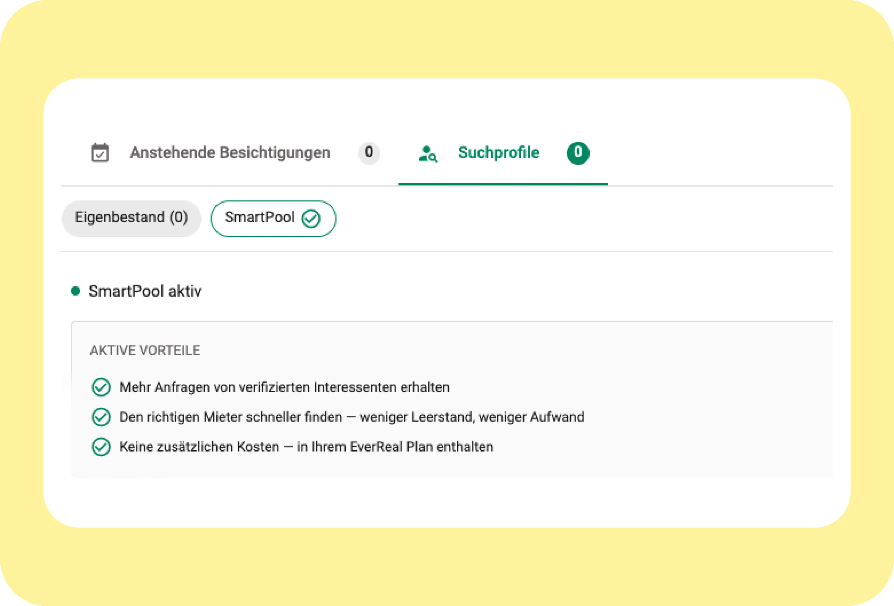Immer passende Interessenten mit SmartPool