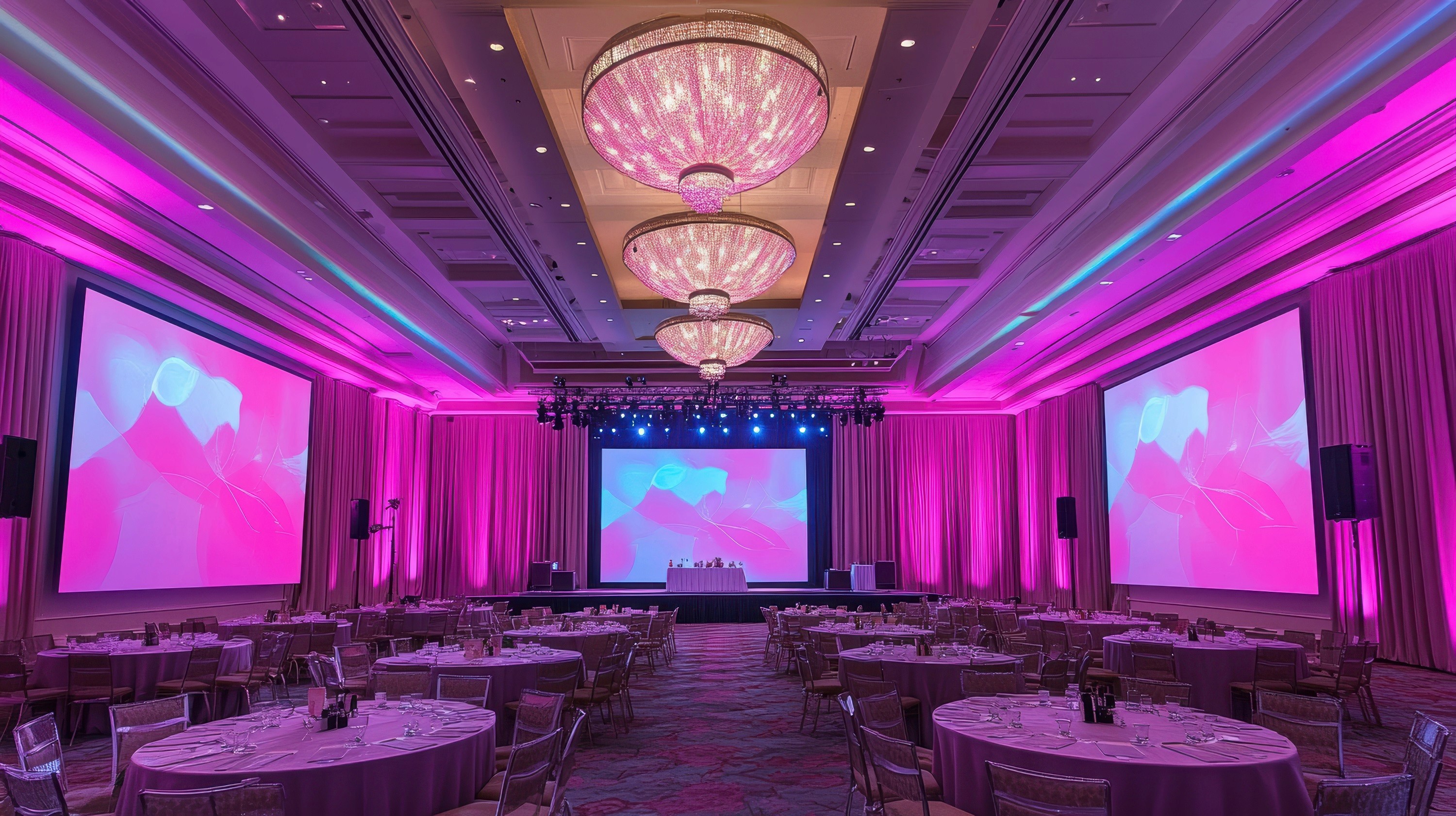 Banquet hall LED Hong Kong LED display screens outdoor LED indoor LED commercial display equipment LED advertising LED design and installation BW Displays