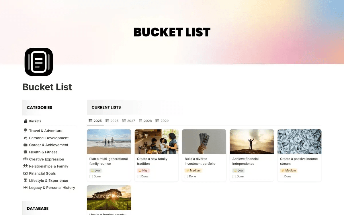 Best Notion templates for 2025