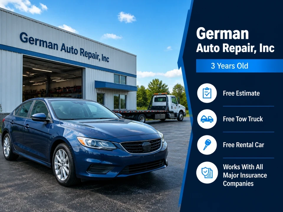 German Auto Repair workshop service bay