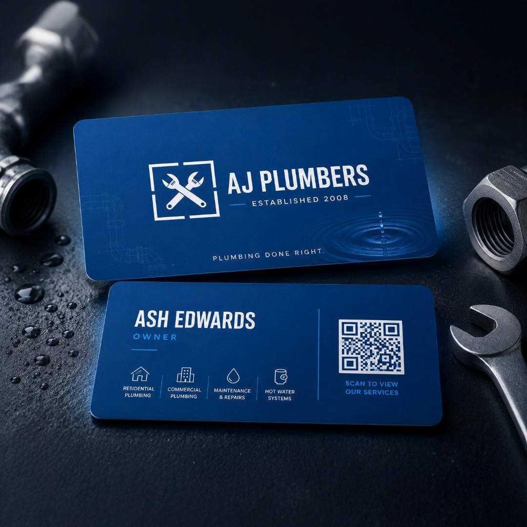 AJ Plumber - Business Cards