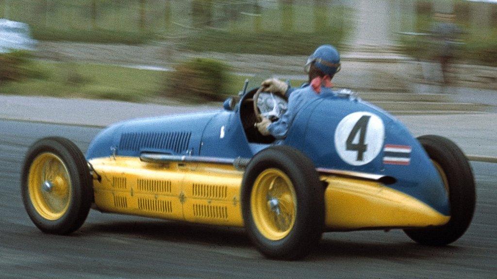 Thailand's Prince Bira in Formula 1 in the 1950's