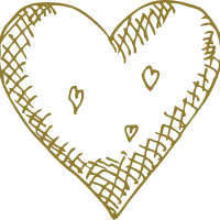 Icon style traditionnel & dessiné main d'un coeur