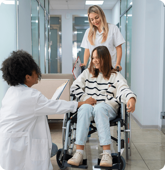 Doctors with Patients