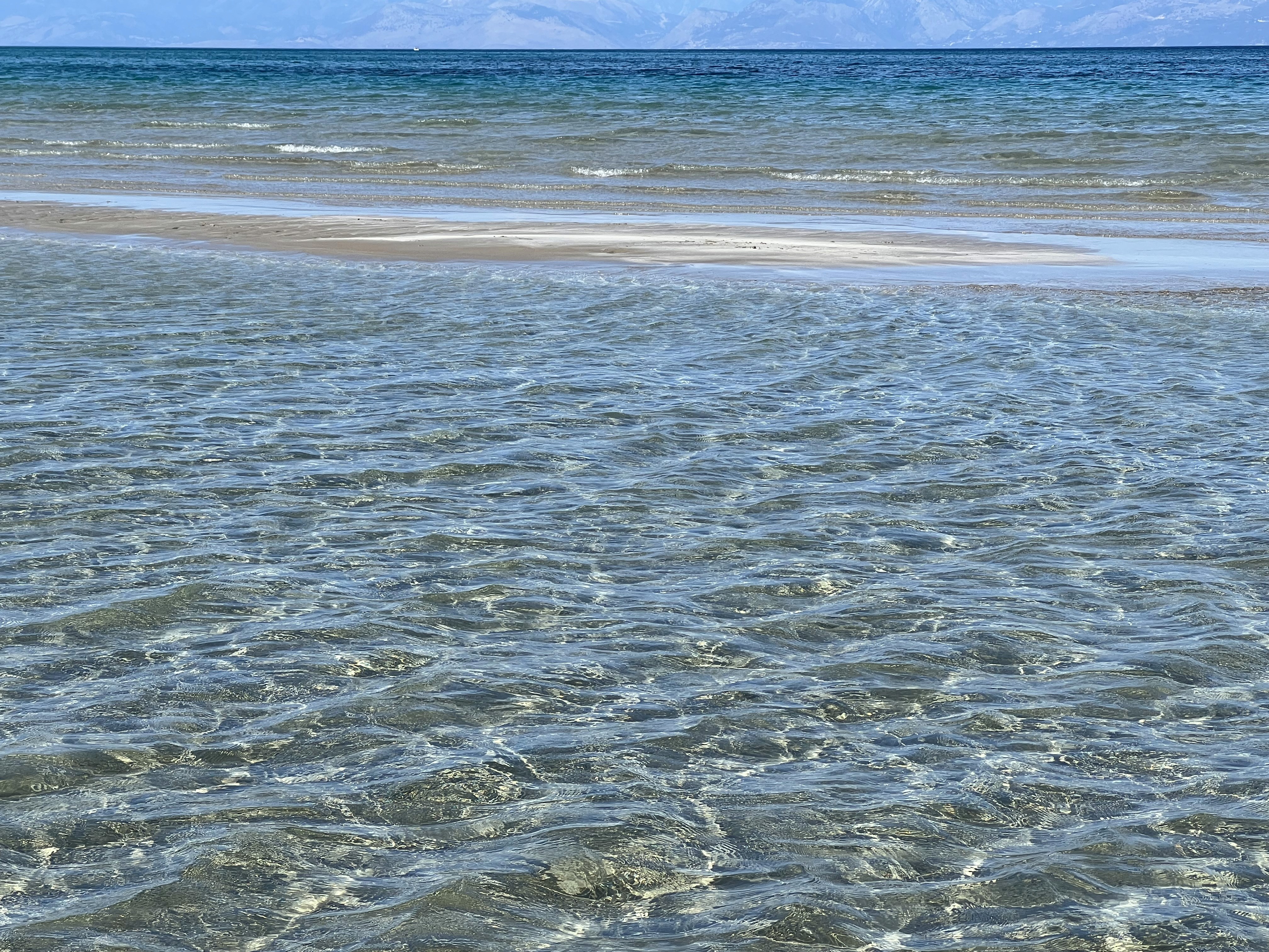 blue sky and white clouds over the sea