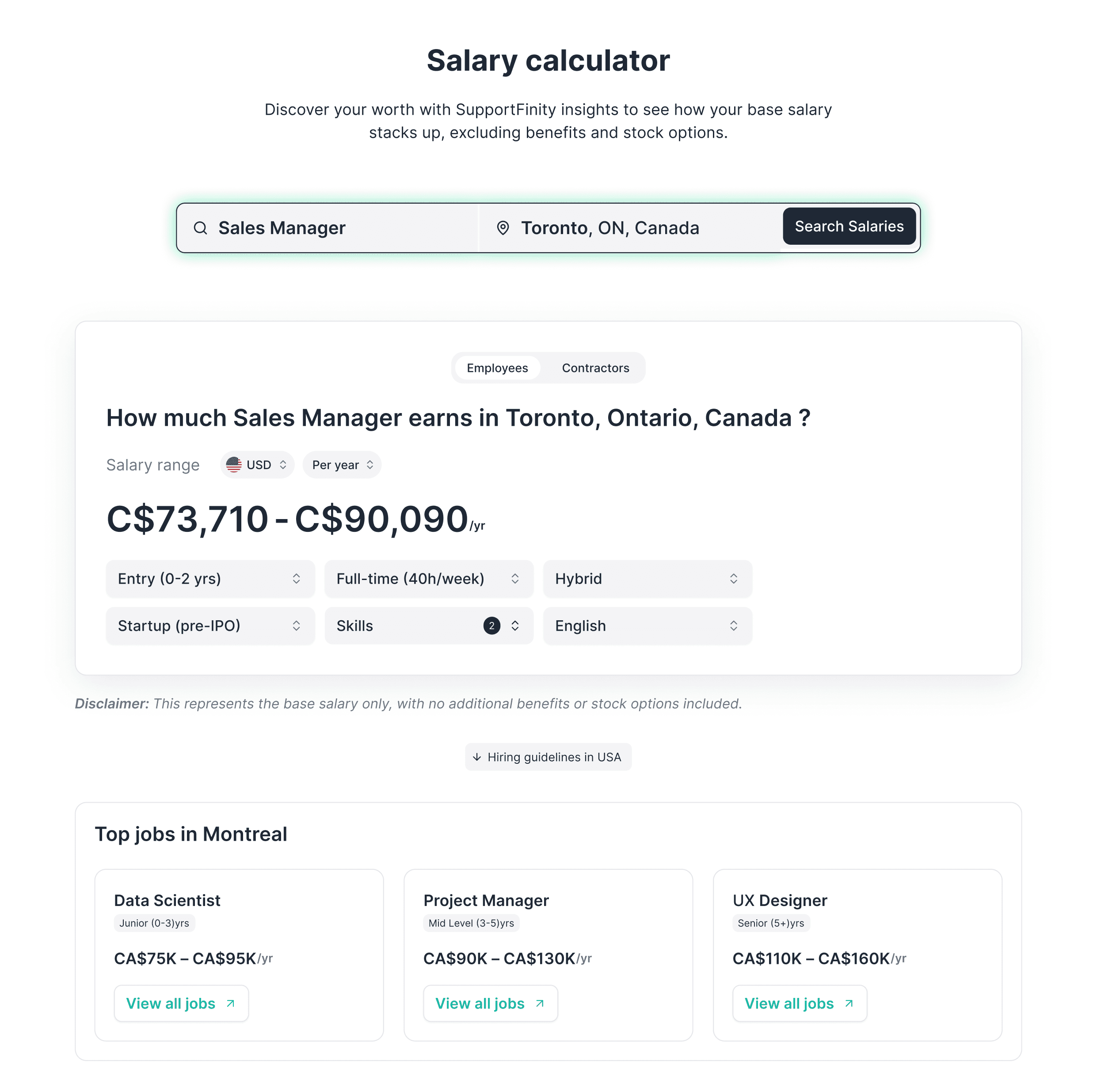 Salary calculator