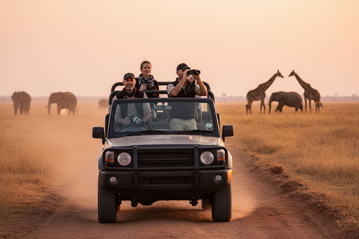 safari Namibie lever soleil