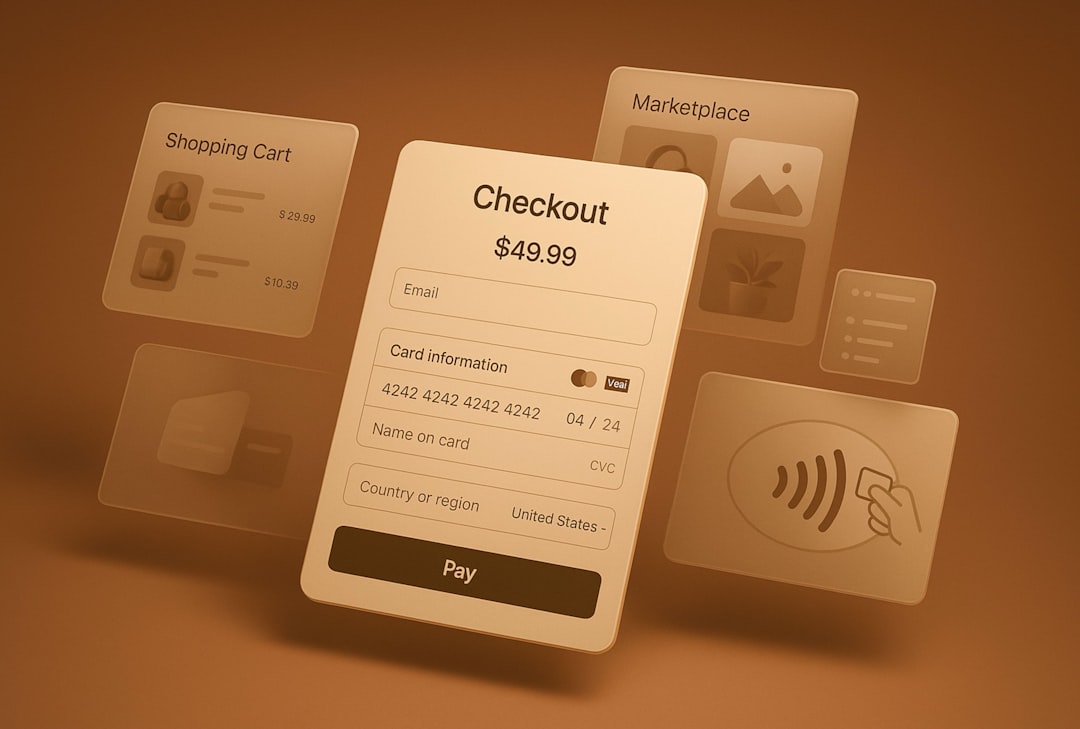 Streamlined checkout page on a mobile device - retail website design