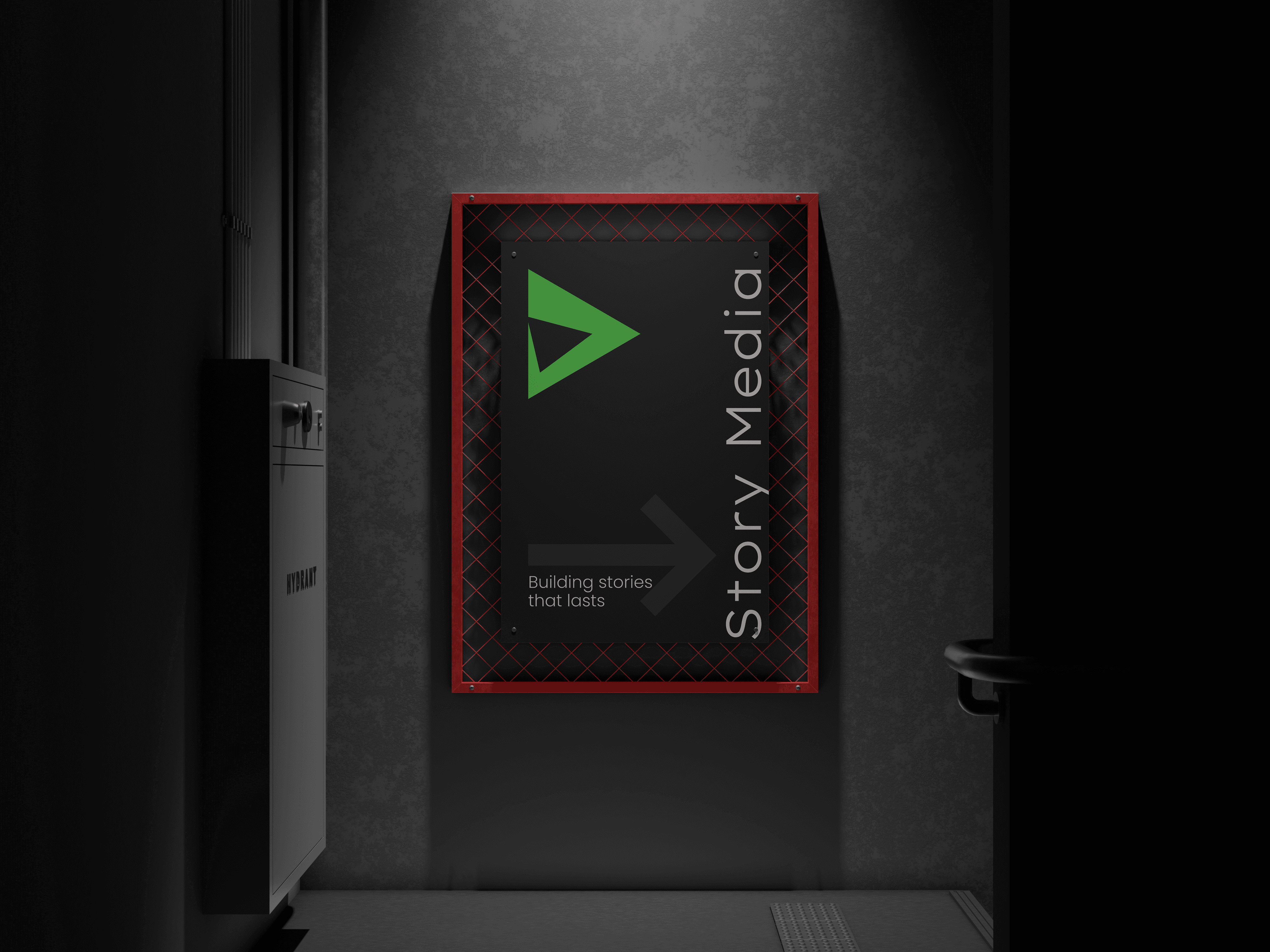 Black and white wave