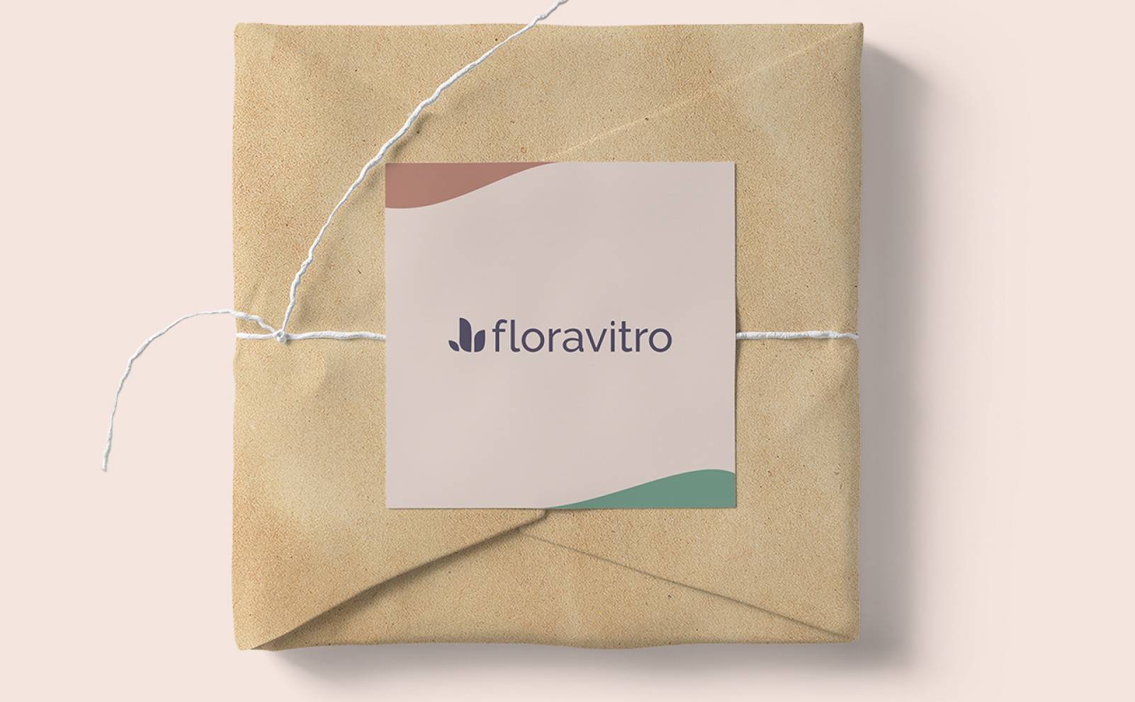 Printed logo of a plant nursery on a package 