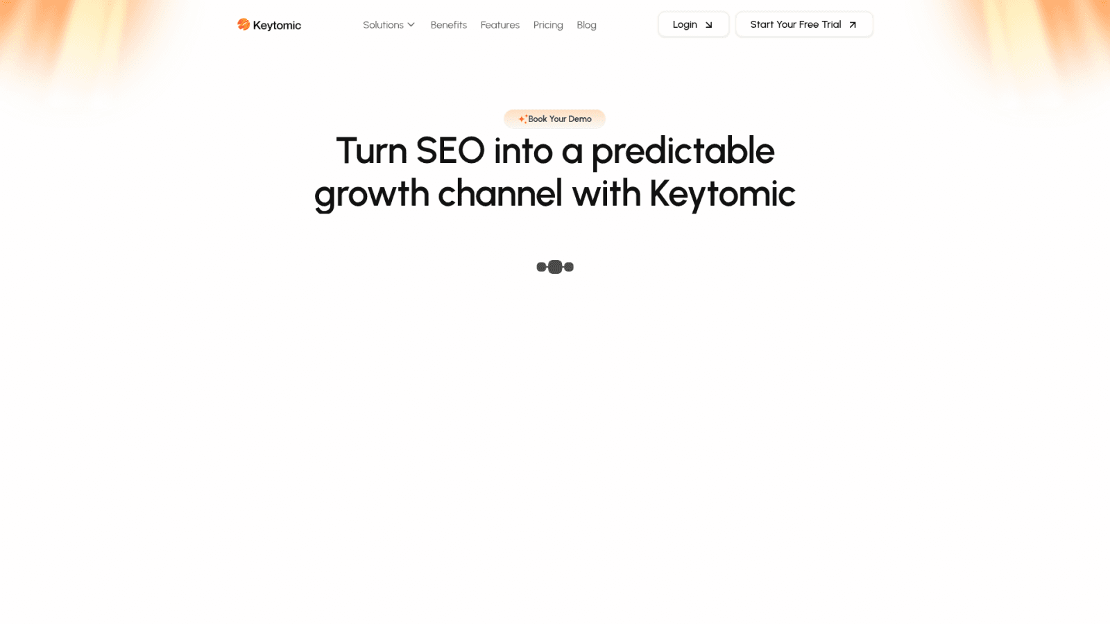 Keytomic demo booking page