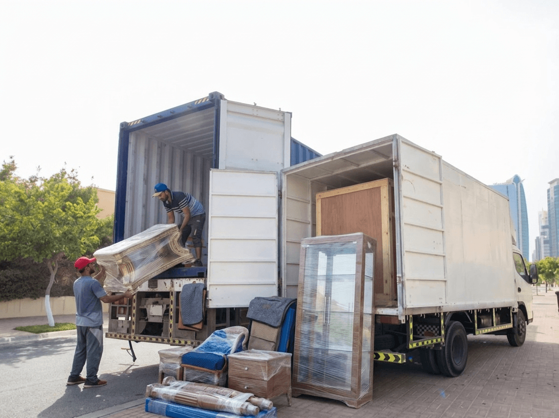 Professional furniture packing and pick-up service in Dubai.