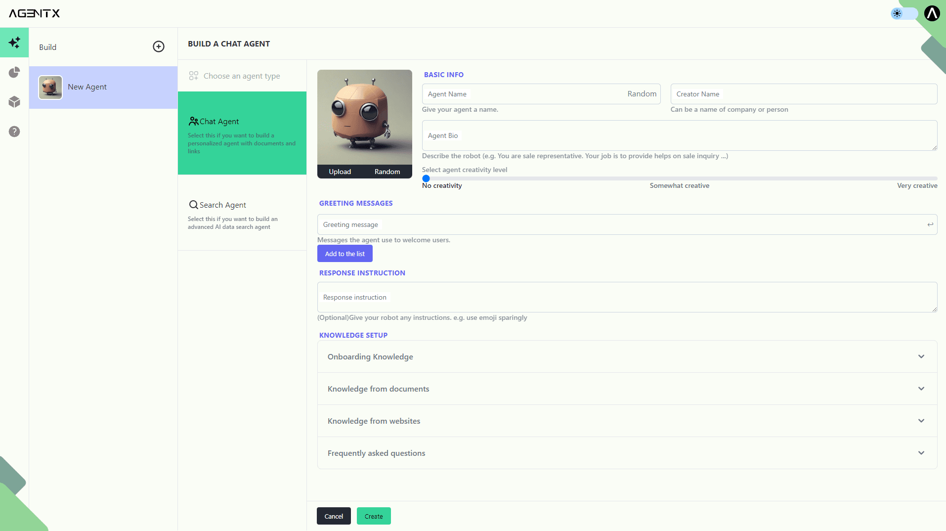 AgentX Dashboard