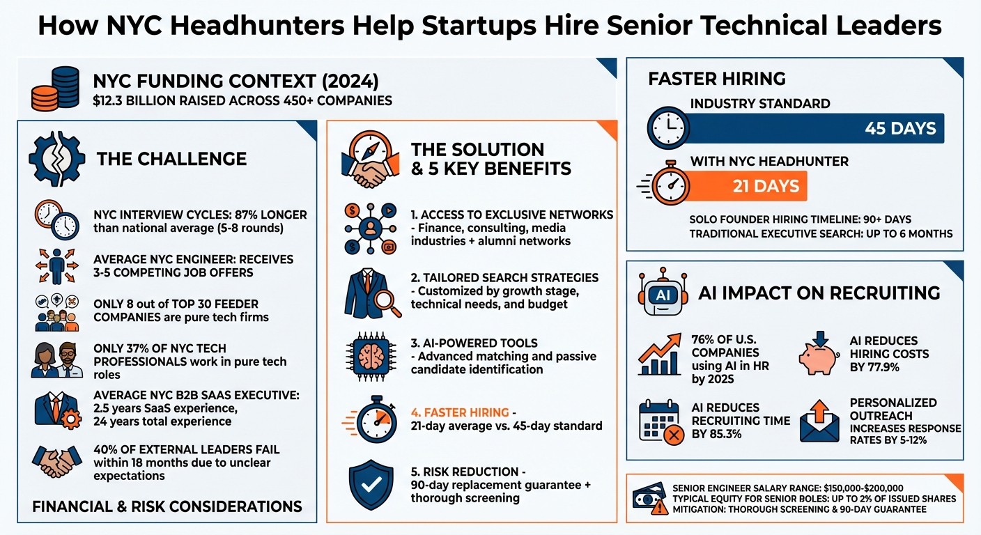 How NYC Headhunters Help Startups Hire Senior Technical Leaders: Key Statistics and Benefits