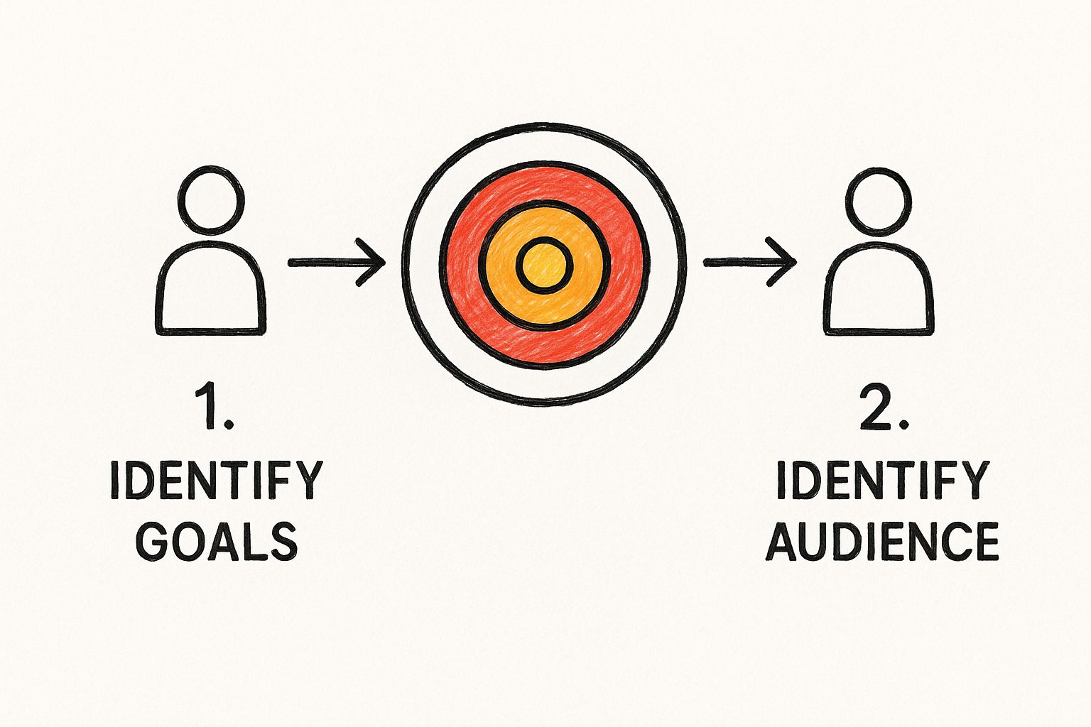 Infographic about how to create a content calendar