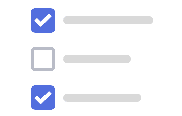 Checklist with selected and unselected options representing editor feature controls.