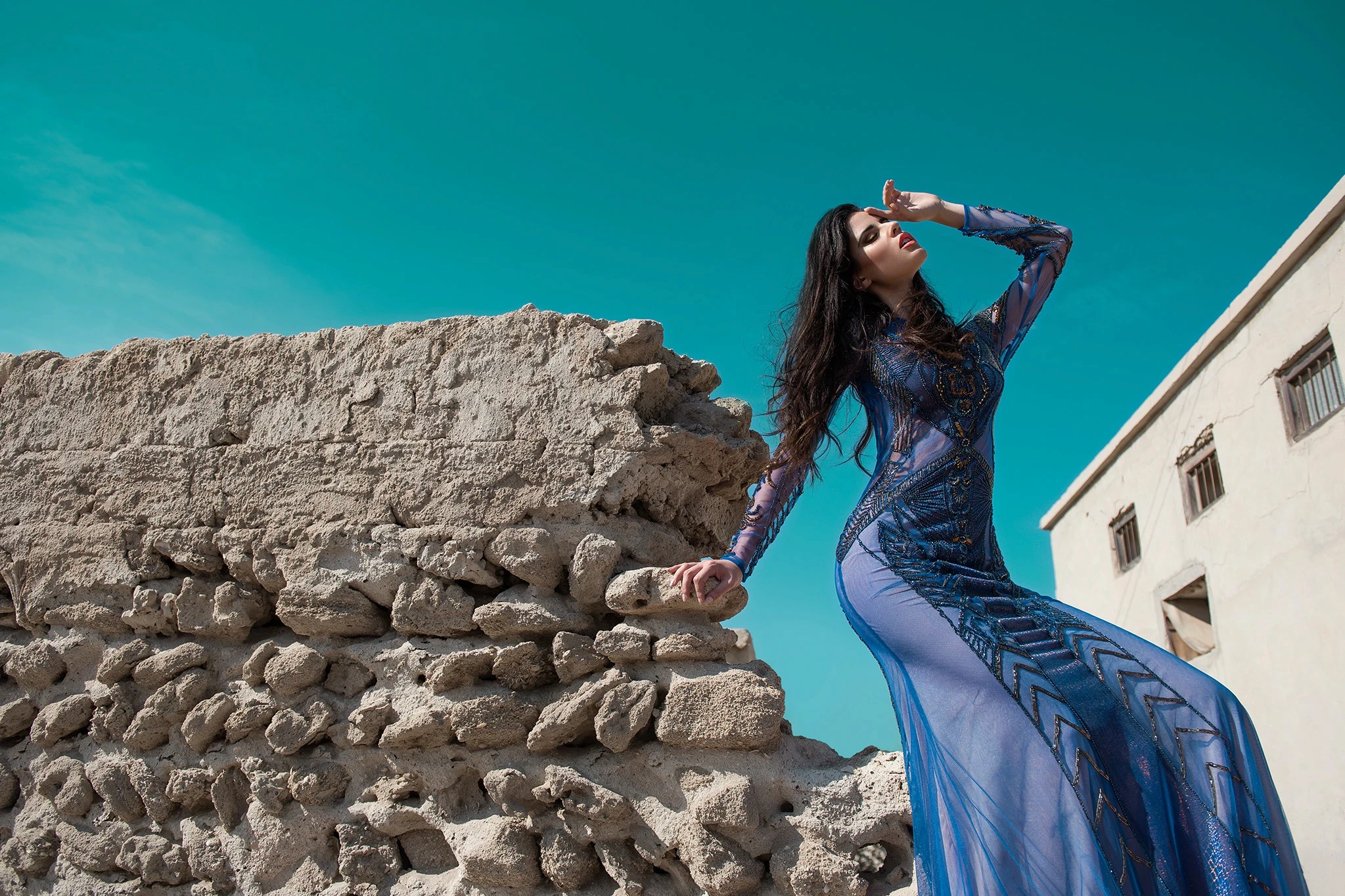 Professional fashion photoshoot