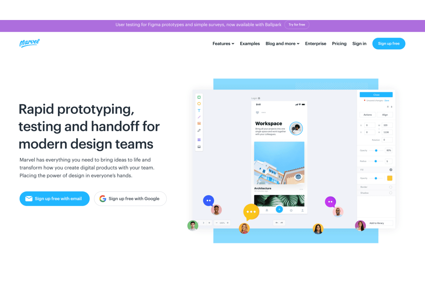 Marvelapp prototyping tool 