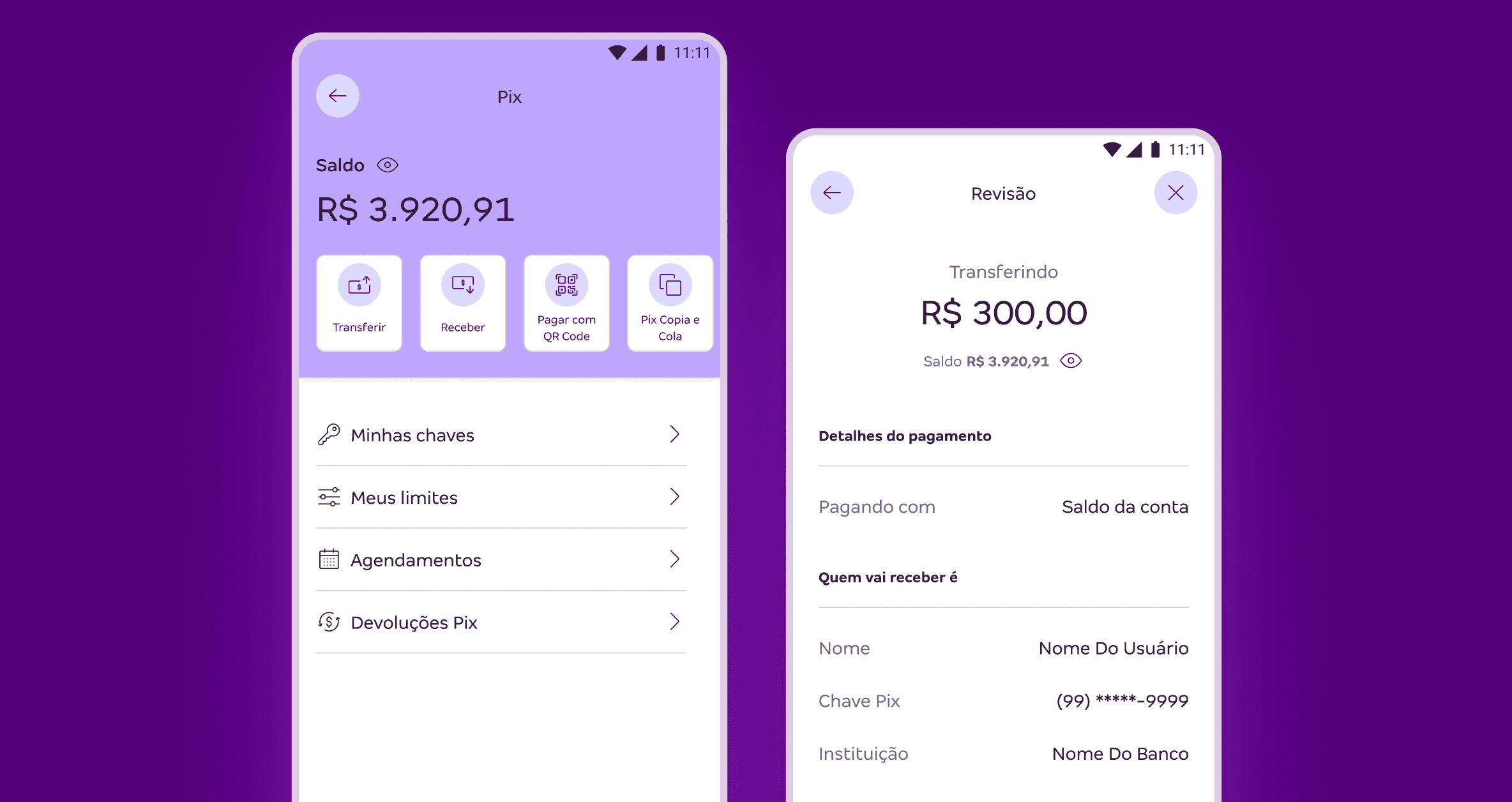 Melhorando a experiência de transferir via Pix