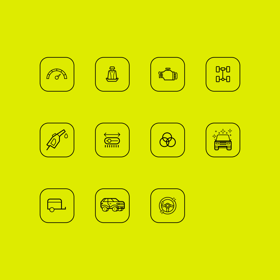 Wheels - Custom icon set