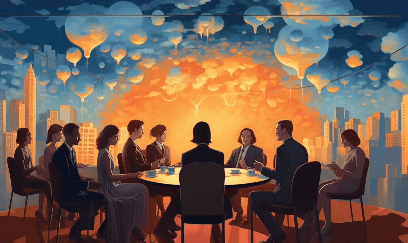 Een brainstormsessie met gebouwbeheerders die samenwerken aan efficiënt gebouwbeheer.