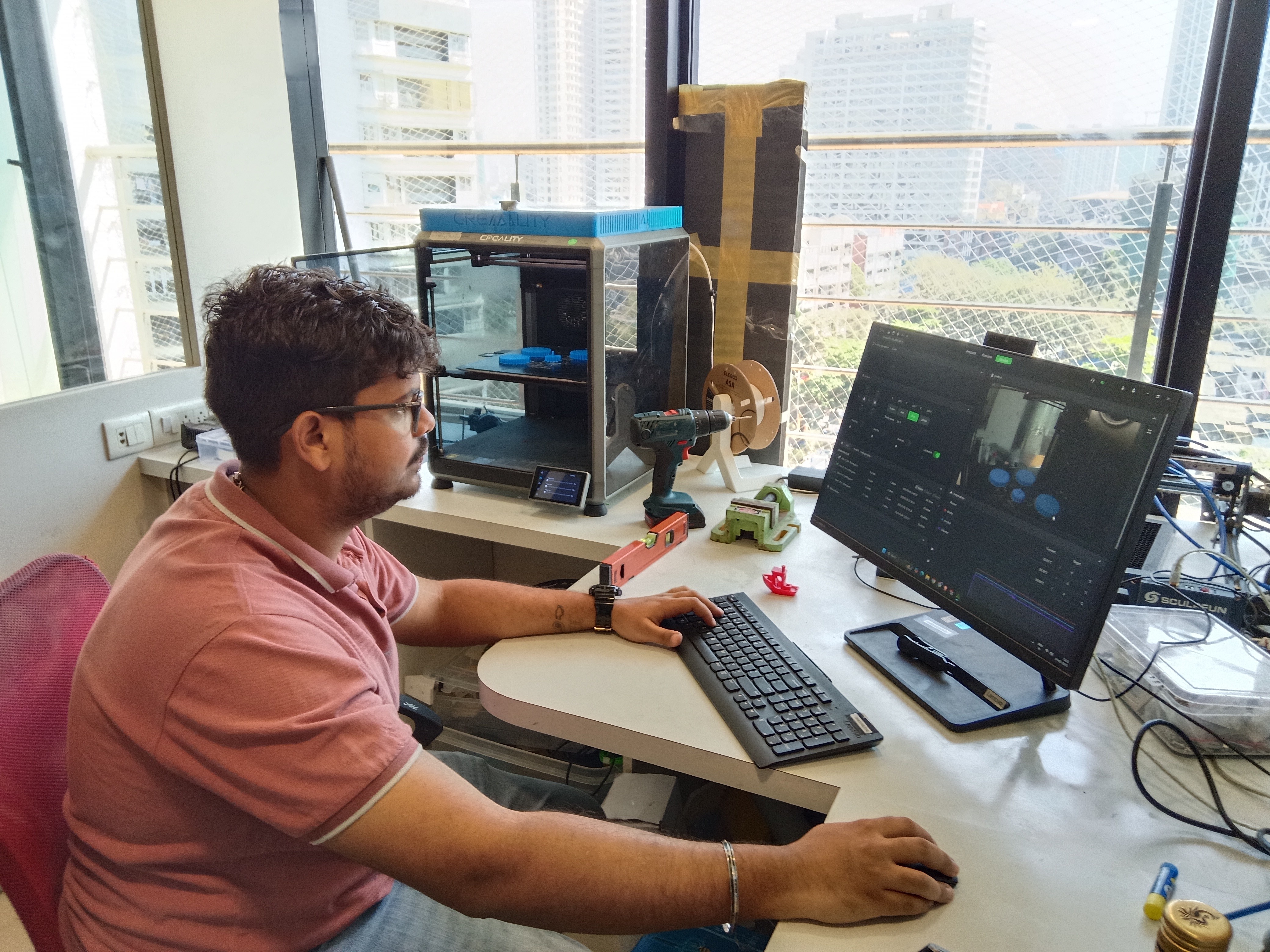 brown starfish on blue sand