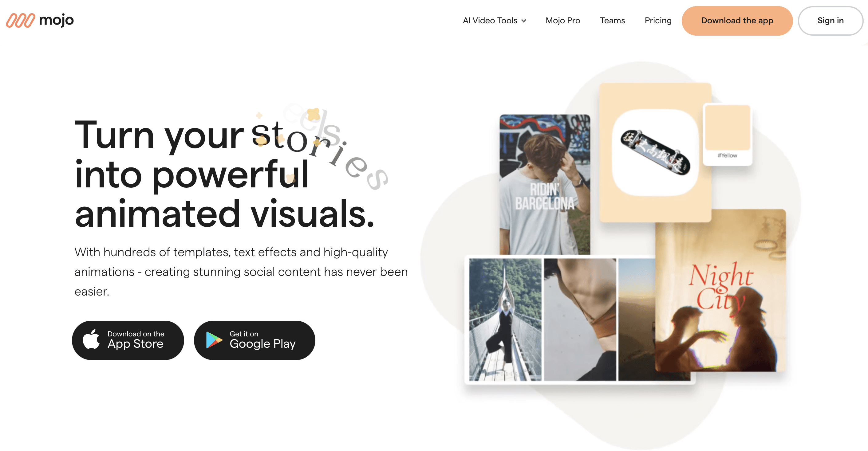 Mojo Landing Page