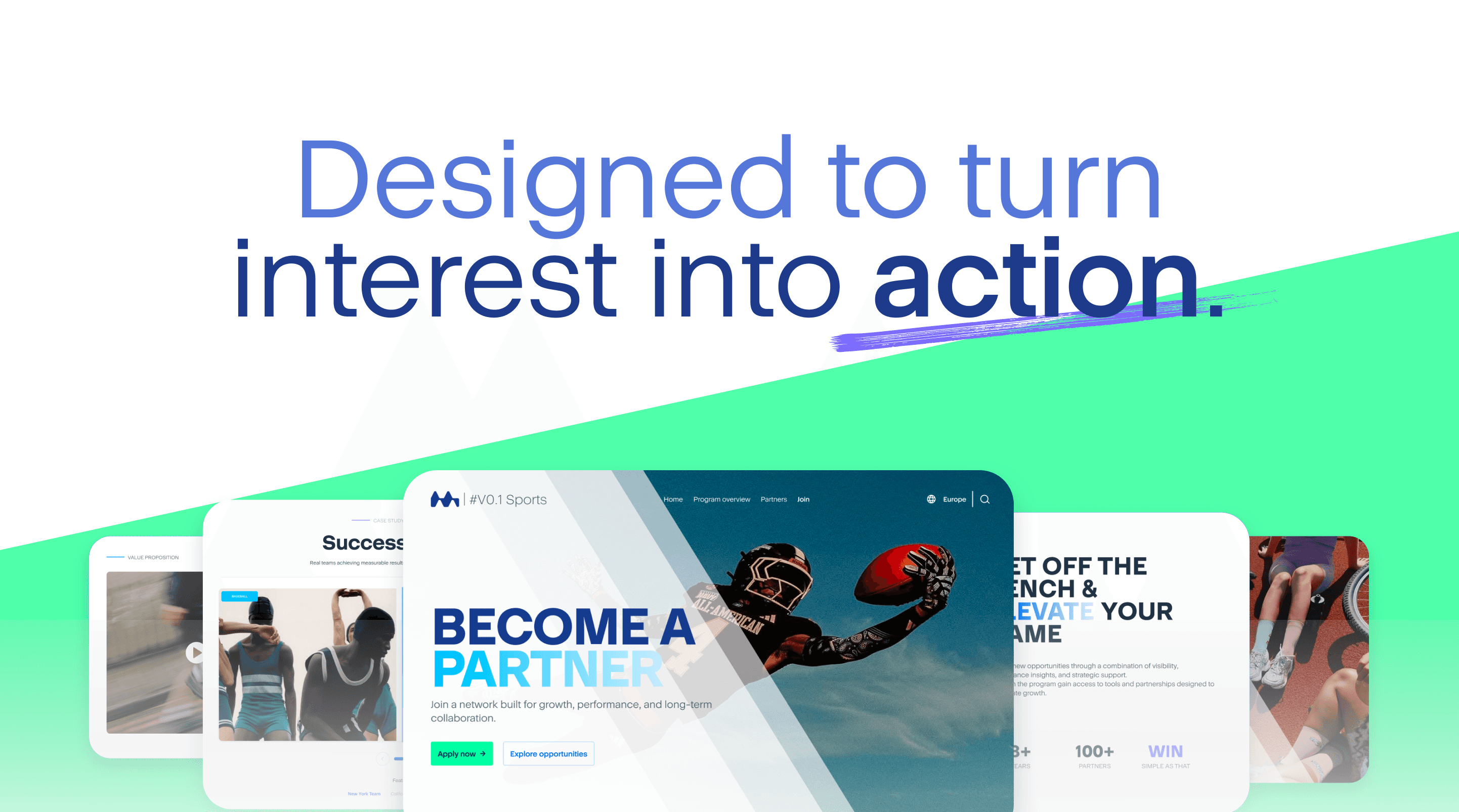 a black background with purple and orange shapes