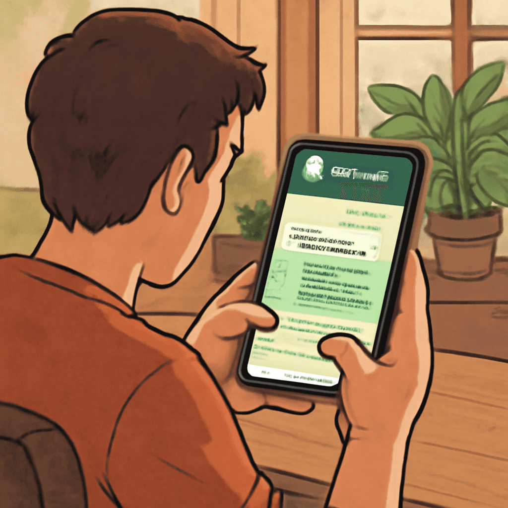 user interacting with OpenClaw AI assistant on WhatsApp