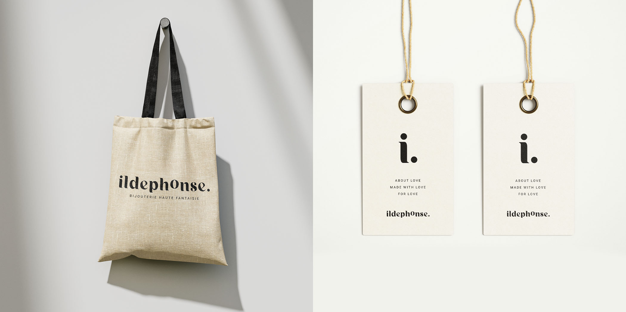 Identité visuelle et branding pour une marque de bijoux à Paris
