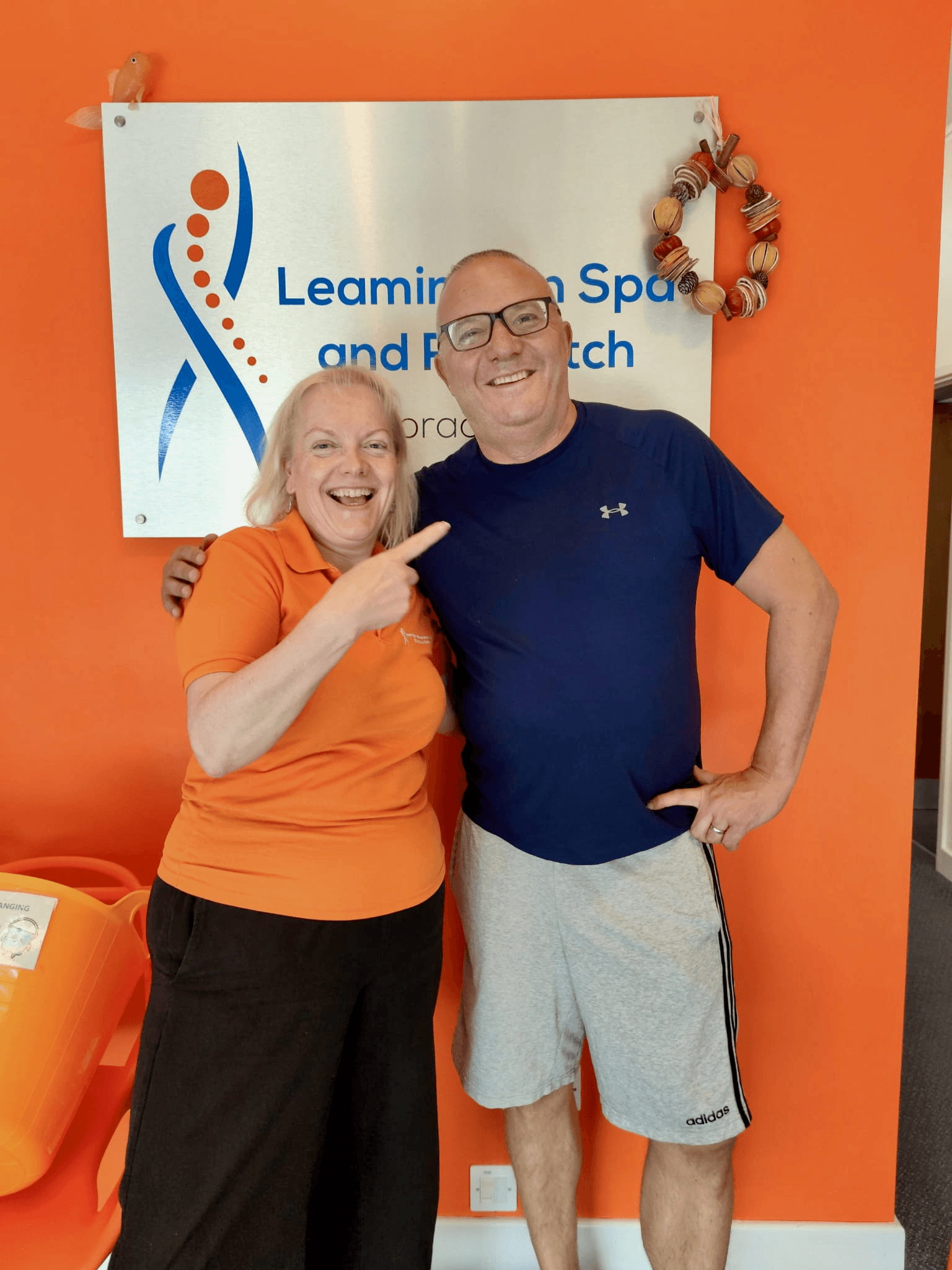 Patient after treatment by experienced chiropractor