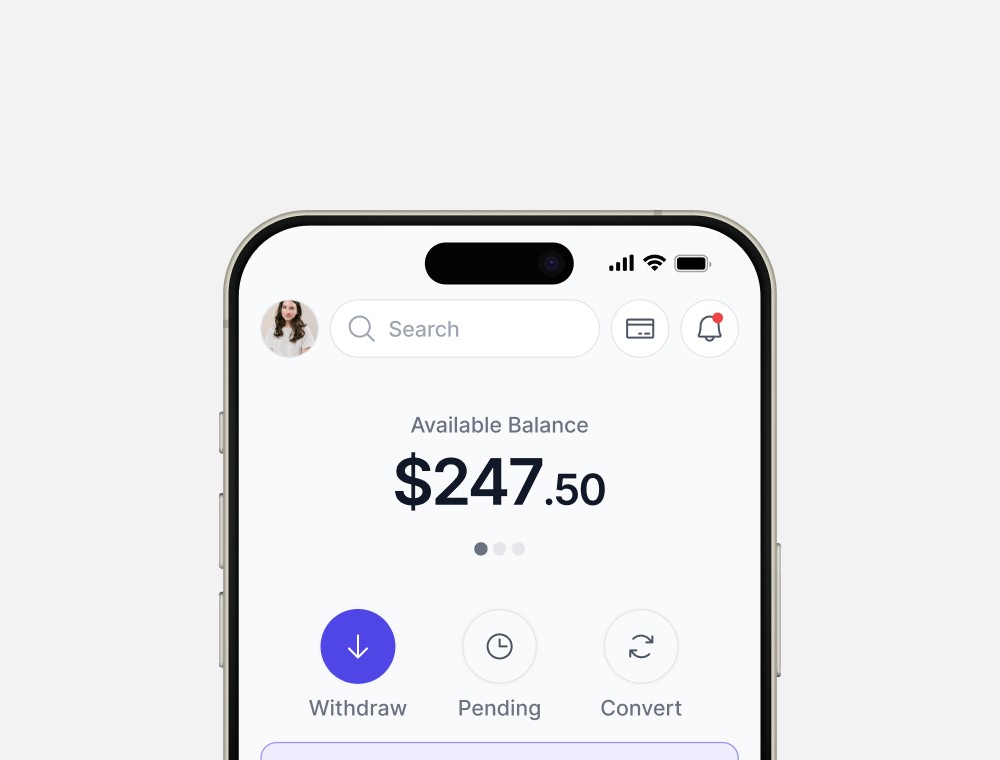 Wallet AI app design