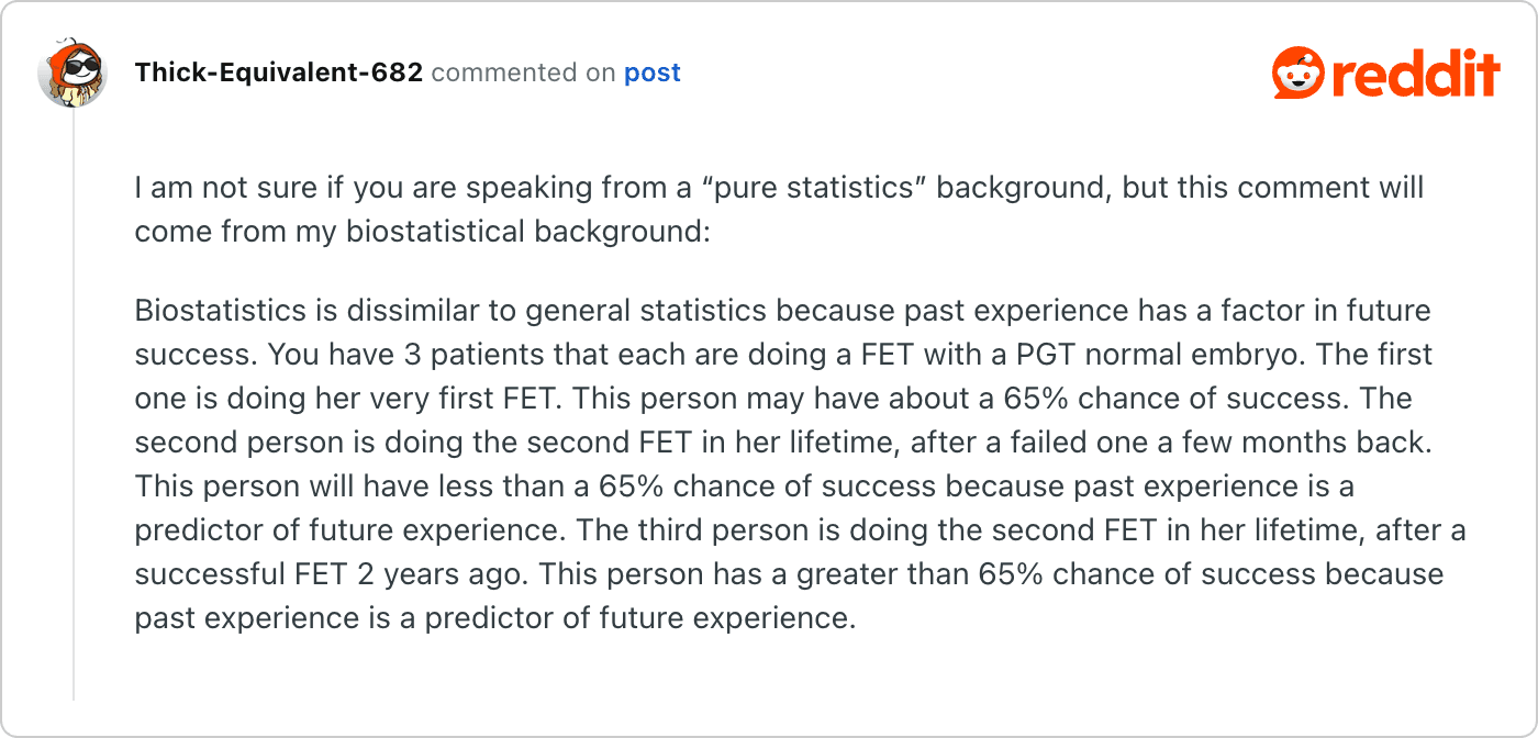 Post on Reddit