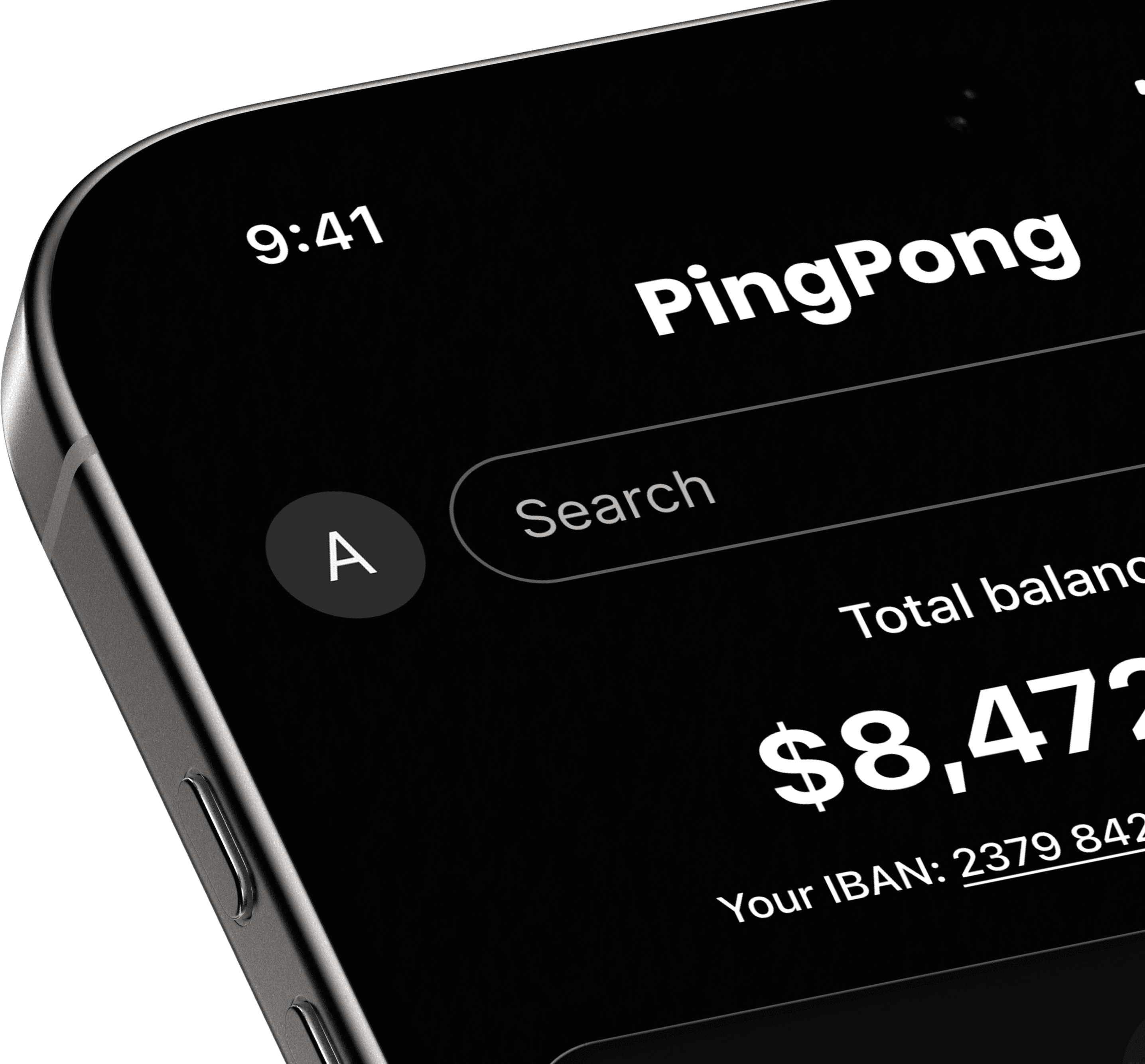 Close-up of dark mode card UI