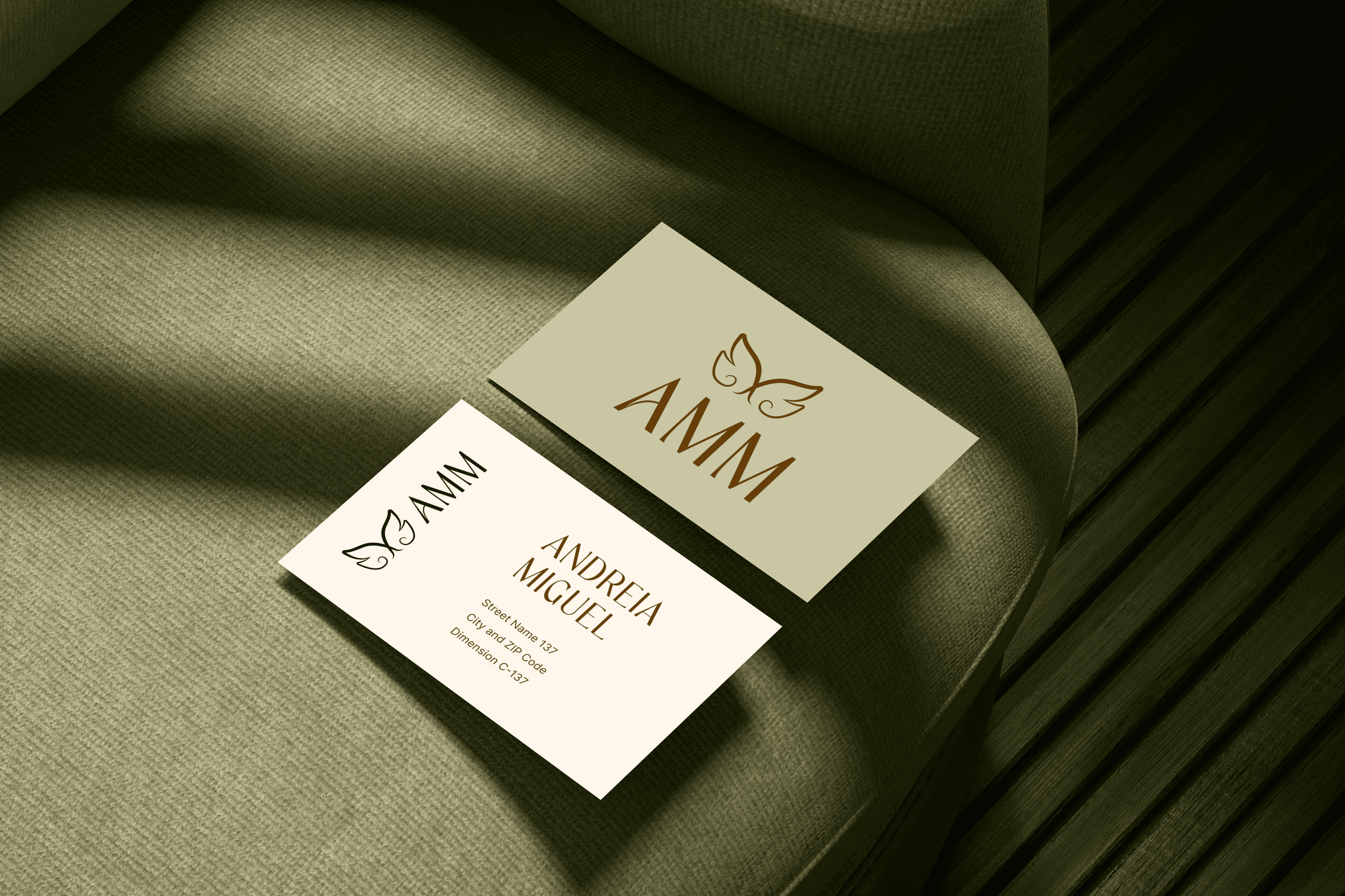 Business card mockups AMM
