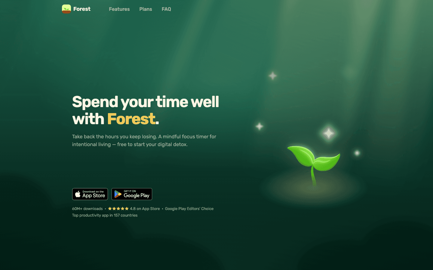 Forest app screenshot