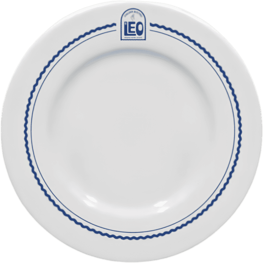 Assiette personnalisée réalisée pour Le Léo