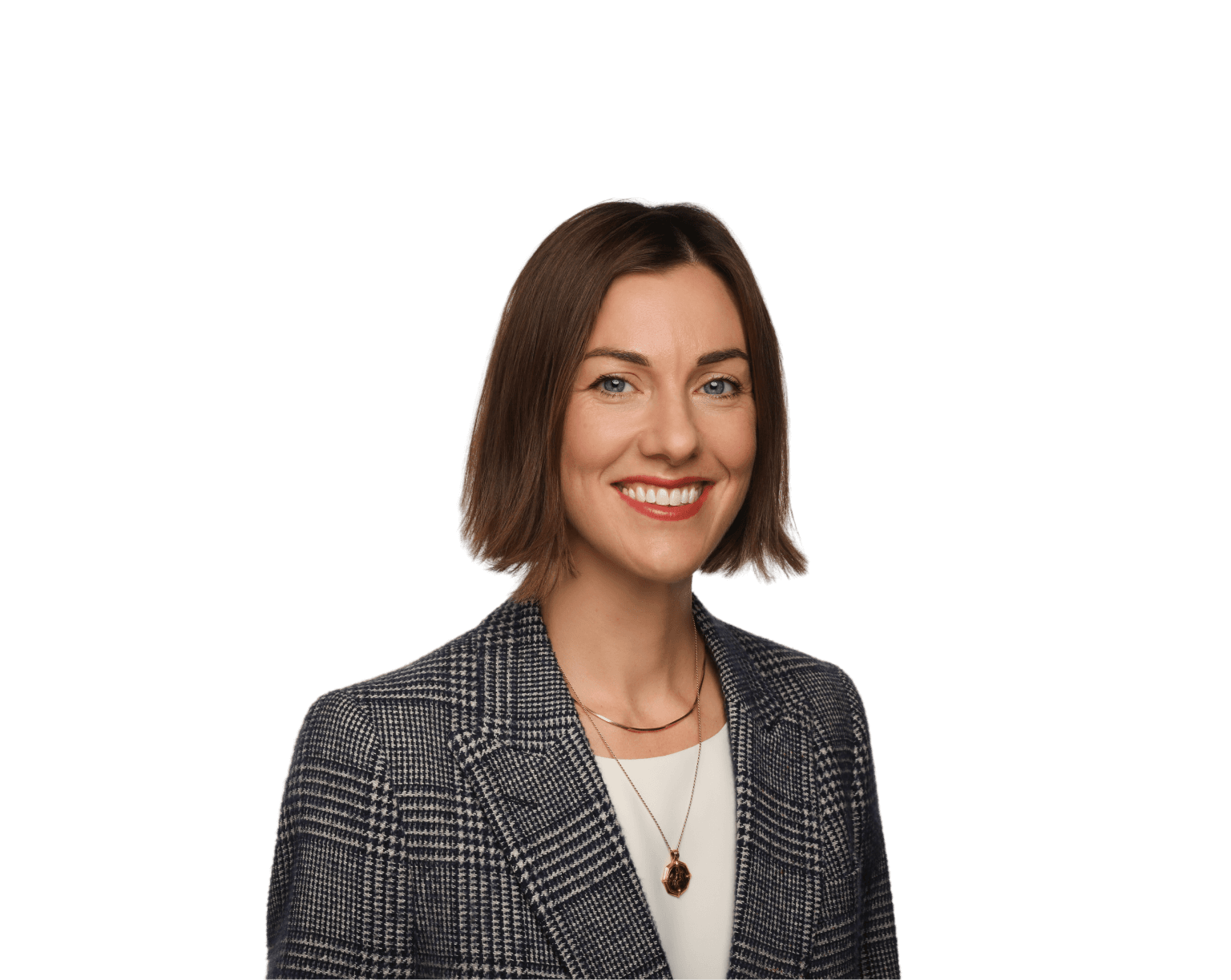 Kate Hillier Isaac, SVP Commercial Engineering and Operations, smiling in a blazer.