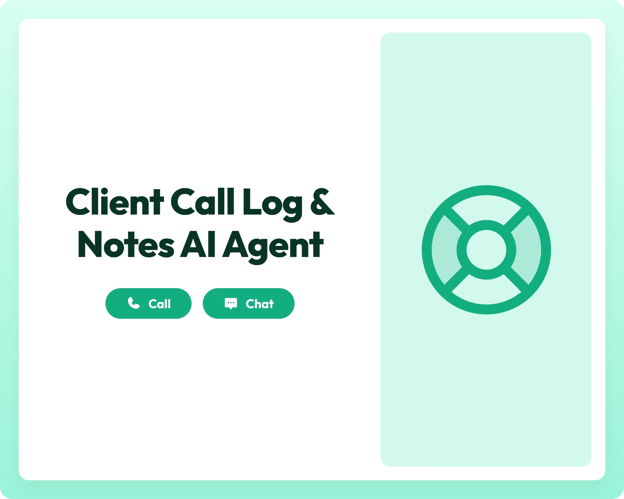 ai customer support agent providing call and chat assistance with a lifeline symbol for timely help