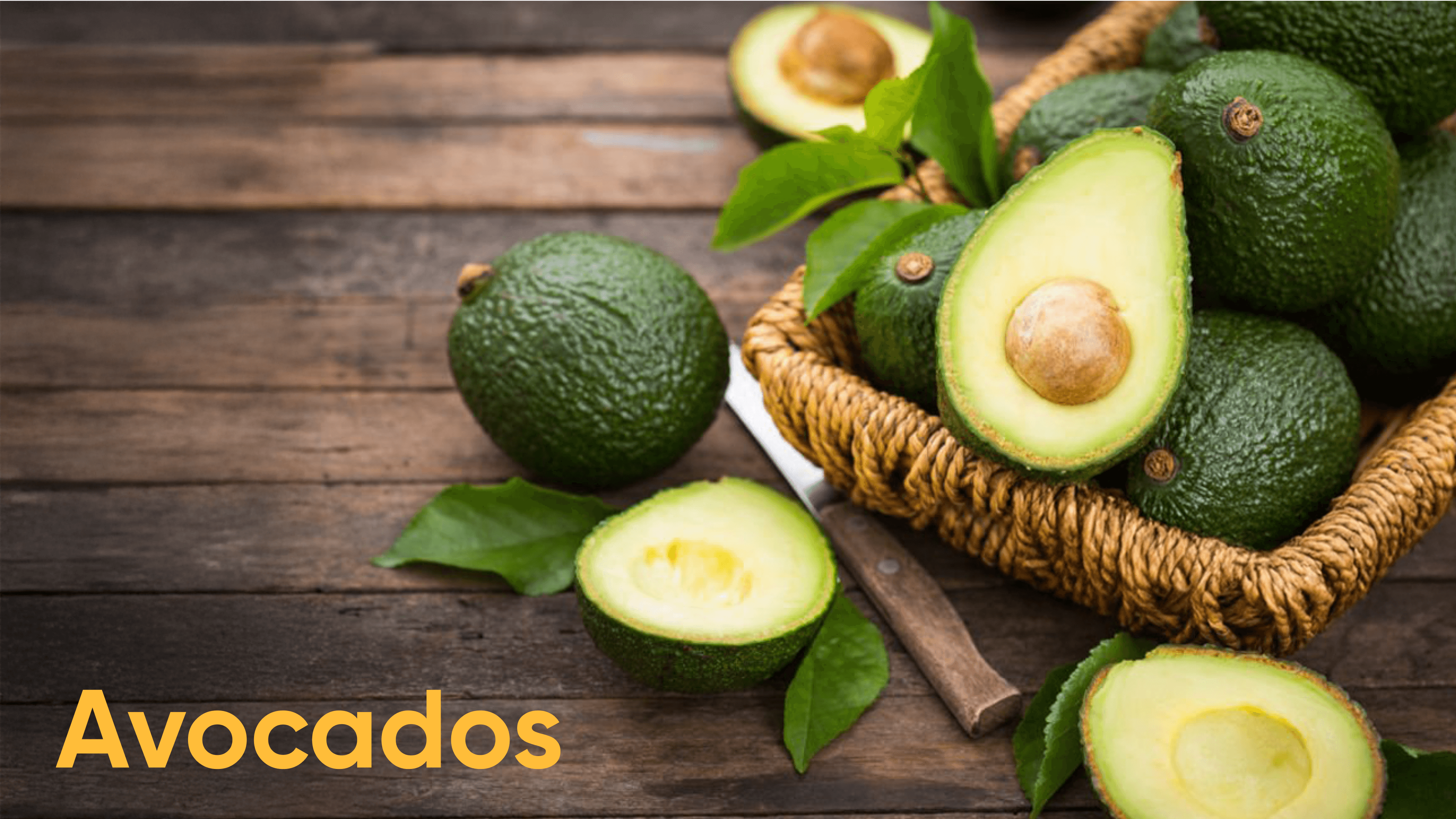 A wicker basket filled with ripe avocados, cut and whole, highlighting their benefits in hormone balance through healthy fats and nutrients. Hormonal Balance, Women’s Health, Nutrition for Women, Healthy Diet Tips, Foods for Hormonal Health, Natural Remedies for Hormonal Imbalance, Magnesium-Rich Foods, Women’s Wellness, Hormonal Diet Plan, Reproductive Health, Hormone-Friendly Recipes